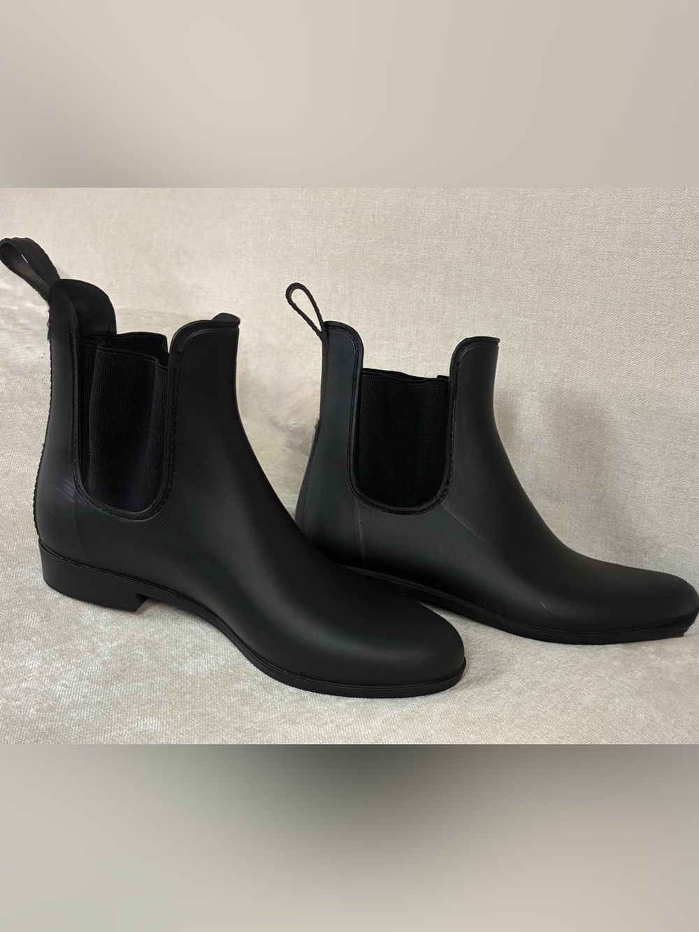 J.Crew Women’s Size 9 Black Chelsea Rain Boots Waterproof Ankle Boots